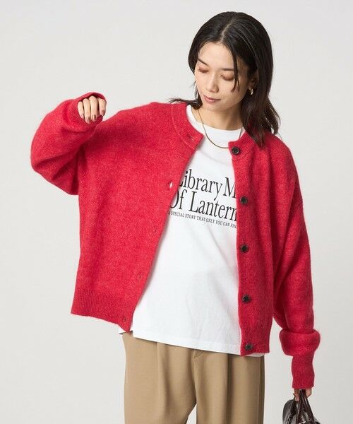 green label relaxing / グリーンレーベル リラクシング カーディガン・ボレロ | アルパカブレンド クルーネック カーディガン | 詳細24