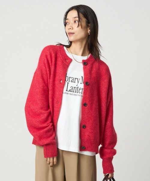 green label relaxing / グリーンレーベル リラクシング カーディガン・ボレロ | アルパカブレンド クルーネック カーディガン | 詳細25