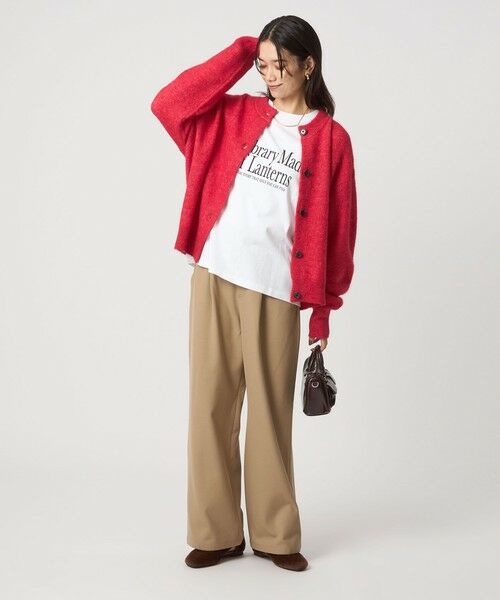 green label relaxing / グリーンレーベル リラクシング カーディガン・ボレロ | アルパカブレンド クルーネック カーディガン | 詳細27