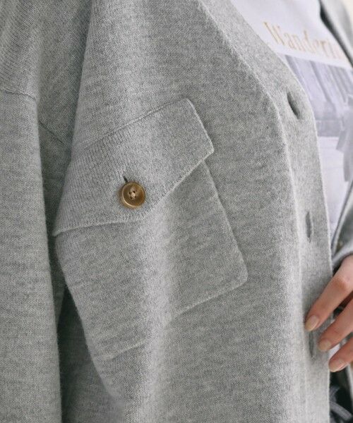 green label relaxing / グリーンレーベル リラクシング カーディガン・ボレロ | 【WEB限定】＜at ease＞ダブルポケット ニット カーディガン | 詳細6