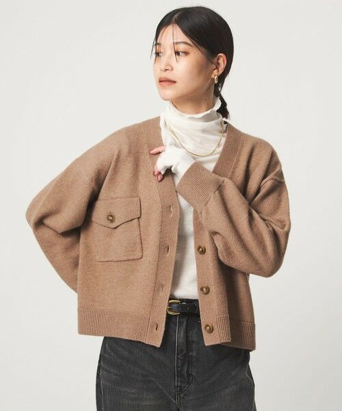 green label relaxing / グリーンレーベル リラクシング カーディガン・ボレロ | 【WEB限定】＜at ease＞ダブルポケット ニット カーディガン | 詳細7
