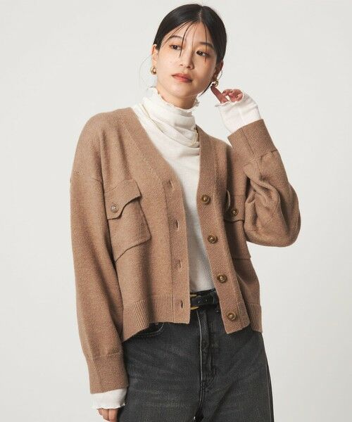 green label relaxing / グリーンレーベル リラクシング カーディガン・ボレロ | 【WEB限定】＜at ease＞ダブルポケット ニット カーディガン | 詳細8