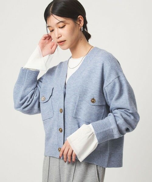 green label relaxing / グリーンレーベル リラクシング カーディガン・ボレロ | 【WEB限定】＜at ease＞ダブルポケット ニット カーディガン | 詳細16