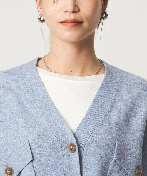 green label relaxing / グリーンレーベル リラクシング カーディガン・ボレロ | 【WEB限定】＜at ease＞ダブルポケット ニット カーディガン | 詳細24