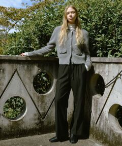 green label relaxing / グリーンレーベル リラクシング カーディガン・ボレロ | ヘアリー ニット ポロカーデイガン