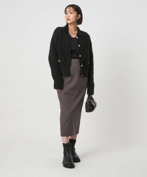 green label relaxing / グリーンレーベル リラクシング カーディガン・ボレロ | ヘアリー ニット ポロカーデイガン | 詳細6