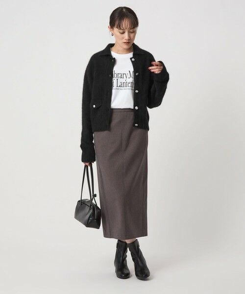 green label relaxing / グリーンレーベル リラクシング カーディガン・ボレロ | ヘアリー ニット ポロカーデイガン | 詳細9