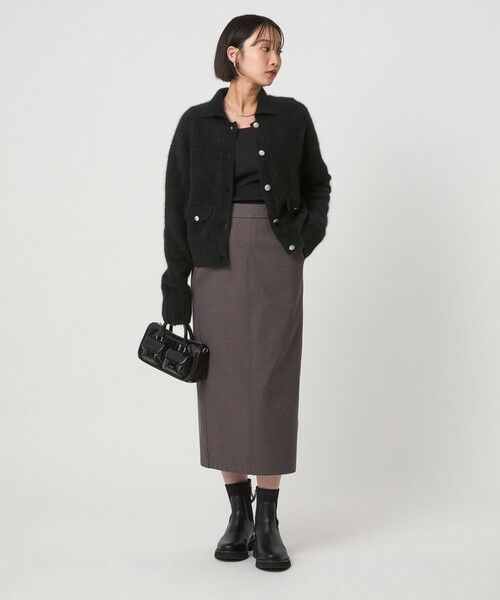 green label relaxing / グリーンレーベル リラクシング カーディガン・ボレロ | ヘアリー ニット ポロカーデイガン | 詳細5