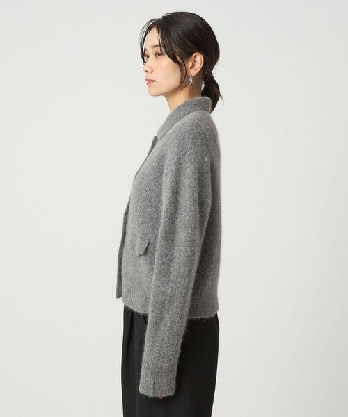 green label relaxing / グリーンレーベル リラクシング カーディガン・ボレロ | ヘアリー ニット ポロカーデイガン | 詳細17