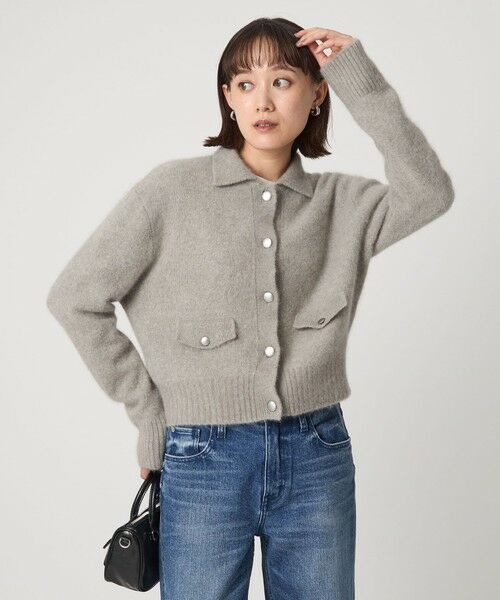 green label relaxing / グリーンレーベル リラクシング カーディガン・ボレロ | ヘアリー ニット ポロカーデイガン | 詳細25