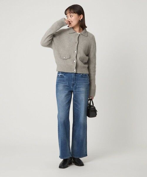 green label relaxing / グリーンレーベル リラクシング カーディガン・ボレロ | ヘアリー ニット ポロカーデイガン | 詳細27