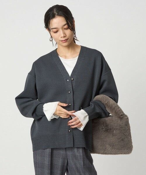green label relaxing / グリーンレーベル リラクシング カーディガン・ボレロ | W/AC パフニット カーディガン ウォッシャブル | 詳細5