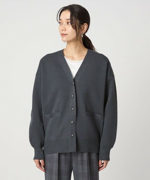 green label relaxing / グリーンレーベル リラクシング カーディガン・ボレロ | W/AC パフニット カーディガン ウォッシャブル | 詳細8