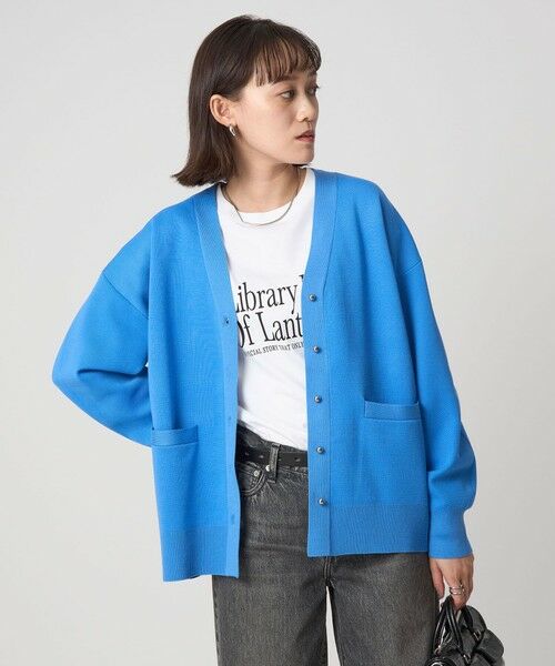 green label relaxing / グリーンレーベル リラクシング カーディガン・ボレロ | W/AC パフニット カーディガン ウォッシャブル | 詳細22