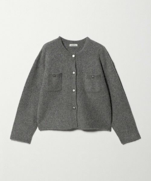 green label relaxing / グリーンレーベル リラクシング カーディガン・ボレロ | ヘアリー ニット ジャケットライク カーデイガン | 詳細7