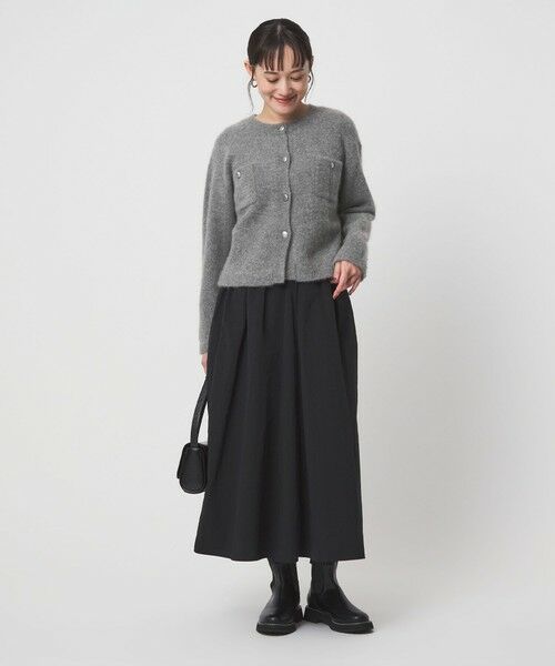 green label relaxing / グリーンレーベル リラクシング カーディガン・ボレロ | ヘアリー ニット ジャケットライク カーデイガン | 詳細2