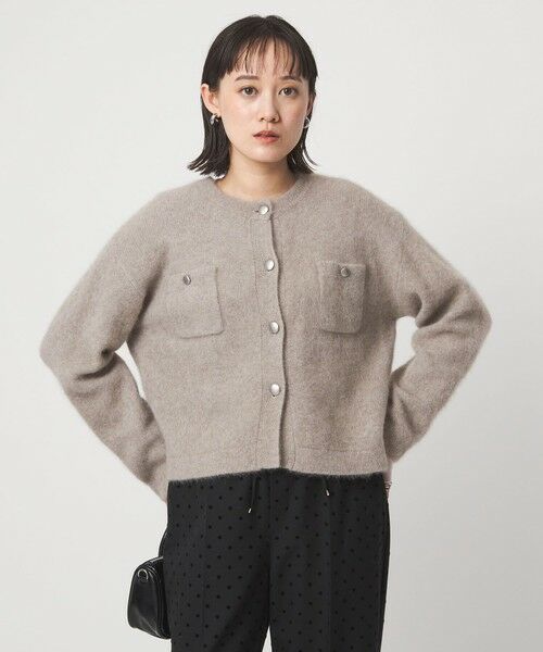 green label relaxing / グリーンレーベル リラクシング カーディガン・ボレロ | ヘアリー ニット ジャケットライク カーデイガン | 詳細11