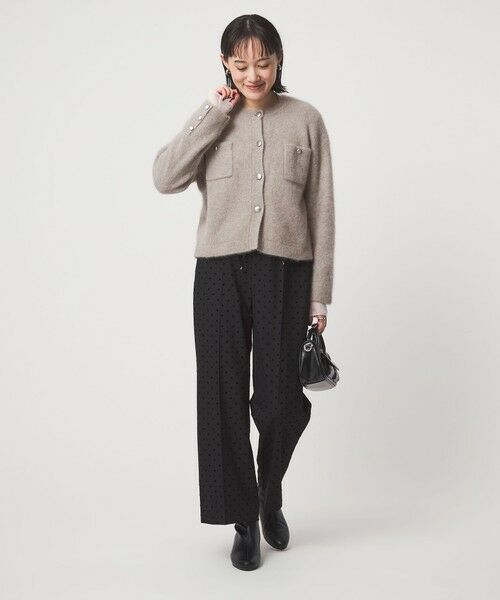 green label relaxing / グリーンレーベル リラクシング カーディガン・ボレロ | ヘアリー ニット ジャケットライク カーデイガン | 詳細13