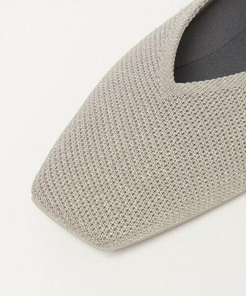 green label relaxing / グリーンレーベル リラクシング フラットシューズ | ウェルネス ニット スクエアVカット シューズ 撥水 ウォッシャブル | 詳細10