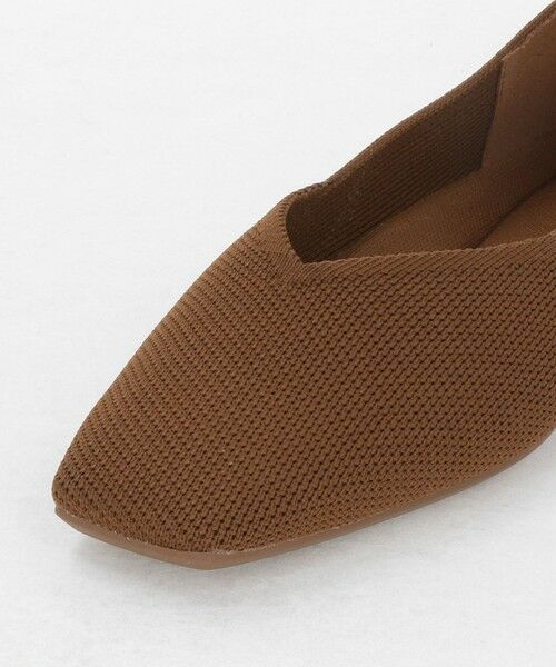 green label relaxing / グリーンレーベル リラクシング フラットシューズ | ウェルネス ニット スクエアVカット シューズ 撥水 ウォッシャブル | 詳細24