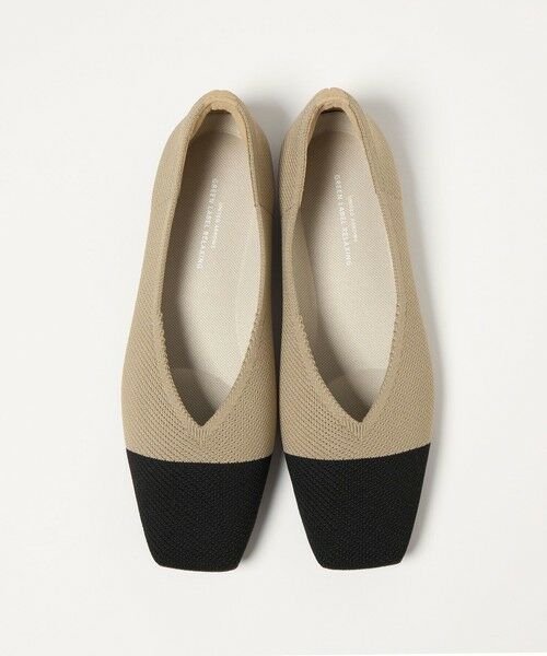 green label relaxing / グリーンレーベル リラクシング フラットシューズ | ウェルネス ニット スクエアVカット シューズ 撥水 ウォッシャブル | 詳細28