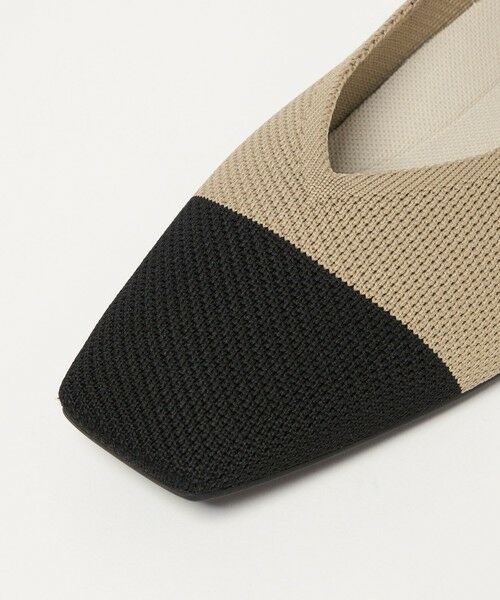 green label relaxing / グリーンレーベル リラクシング フラットシューズ | ウェルネス ニット スクエアVカット シューズ 撥水 ウォッシャブル | 詳細29