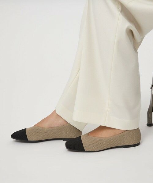 green label relaxing / グリーンレーベル リラクシング フラットシューズ | ウェルネス ニット スクエアVカット シューズ 撥水 ウォッシャブル | 詳細23