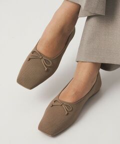 green label relaxing / グリーンレーベル リラクシング フラットシューズ | ウェルネス スクエア バレエシューズ / フラットシューズ 撥水 ウォッシャブル