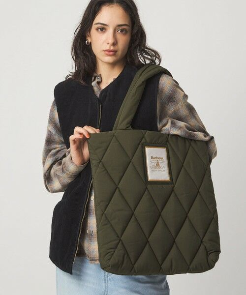 green label relaxing / グリーンレーベル リラクシング ショルダーバッグ | ＜Barbour＞キルティングトートバッグ | 詳細15