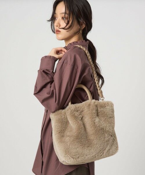 green label relaxing / グリーンレーベル リラクシング ショルダーバッグ | フェイクファー2WAY トートバッグ / ショルダーバッグ | 詳細10