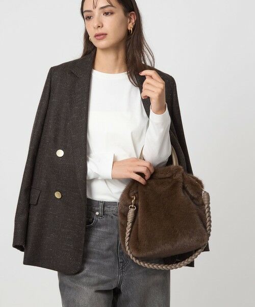 green label relaxing / グリーンレーベル リラクシング ショルダーバッグ | フェイクファー2WAY トートバッグ / ショルダーバッグ | 詳細14