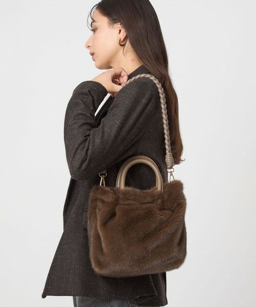 green label relaxing / グリーンレーベル リラクシング ショルダーバッグ | フェイクファー2WAY トートバッグ / ショルダーバッグ | 詳細12