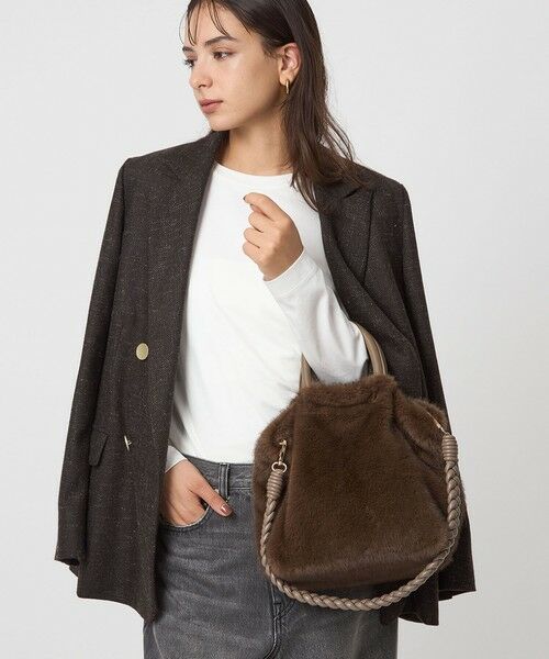 green label relaxing / グリーンレーベル リラクシング ショルダーバッグ | フェイクファー2WAY トートバッグ / ショルダーバッグ | 詳細13