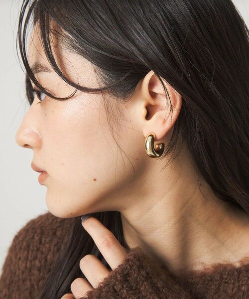 green label relaxing / グリーンレーベル リラクシング ピアス・イヤリング | 【WEB限定】チューブ ライン フープピアス 2 | 詳細4