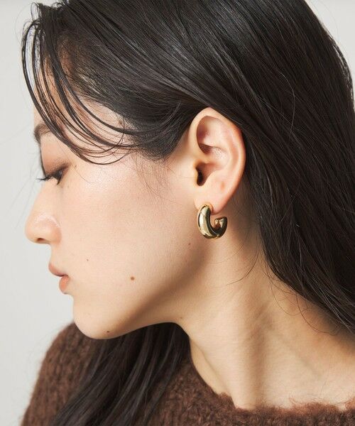 green label relaxing / グリーンレーベル リラクシング ピアス・イヤリング | 【WEB限定】チューブ ライン フープピアス 2 | 詳細5