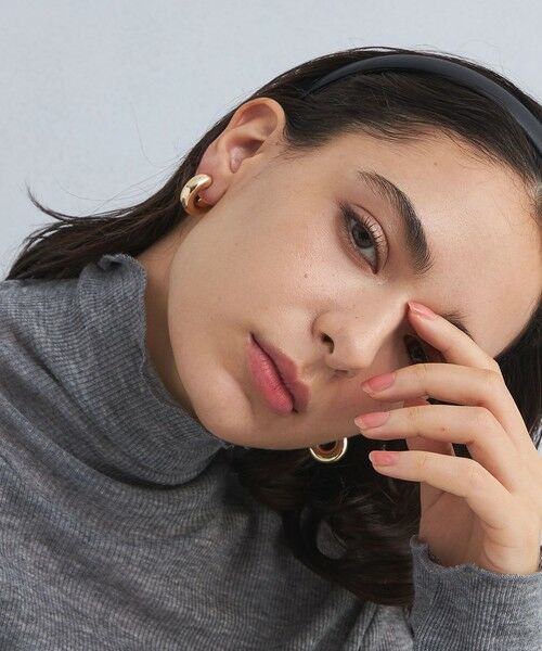 green label relaxing / グリーンレーベル リラクシング ピアス・イヤリング | 【WEB限定】チューブ ライン フープピアス 2 | 詳細6