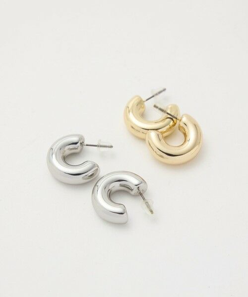 green label relaxing / グリーンレーベル リラクシング ピアス・イヤリング | 【WEB限定】チューブ ライン フープピアス 2 | 詳細20
