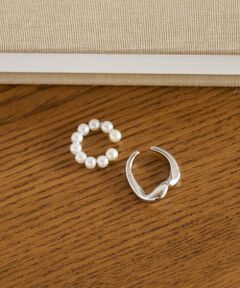 green label relaxing / グリーンレーベル リラクシング ピアス・イヤリング | 【WEB限定】2本セット イヤーカフ（ホワイトパーツ）/ イヤカフ