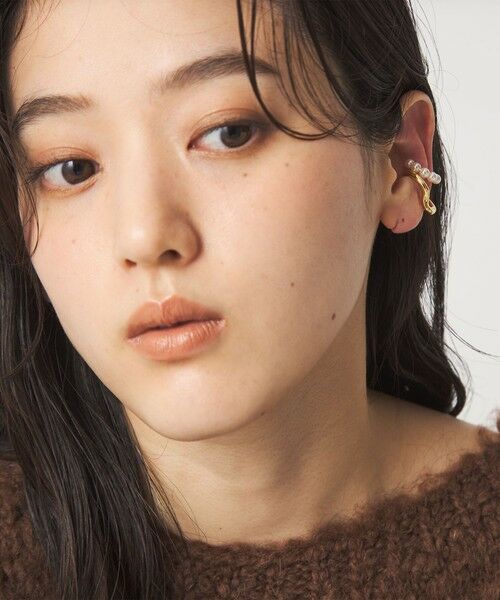 green label relaxing / グリーンレーベル リラクシング ピアス・イヤリング | 【WEB限定】2本セット イヤーカフ（ホワイトパーツ）/ イヤカフ | 詳細2