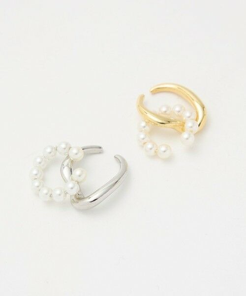 green label relaxing / グリーンレーベル リラクシング ピアス・イヤリング | 【WEB限定】2本セット イヤーカフ（ホワイトパーツ）/ イヤカフ | 詳細20