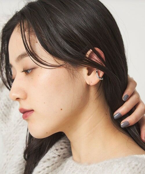 green label relaxing / グリーンレーベル リラクシング ピアス・イヤリング | 【WEB限定】2本セット イヤーカフ（ホワイトパーツ）/ イヤカフ | 詳細11