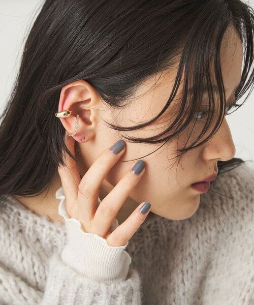 green label relaxing / グリーンレーベル リラクシング ピアス・イヤリング | 【WEB限定】2本セット イヤーカフ（キュービックジルコニア） / イヤカフ | 詳細2