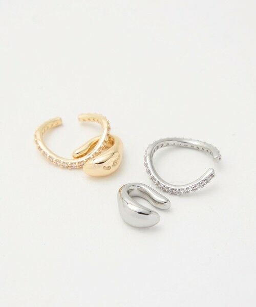 green label relaxing / グリーンレーベル リラクシング ピアス・イヤリング | 【WEB限定】2本セット イヤーカフ（キュービックジルコニア） / イヤカフ | 詳細19