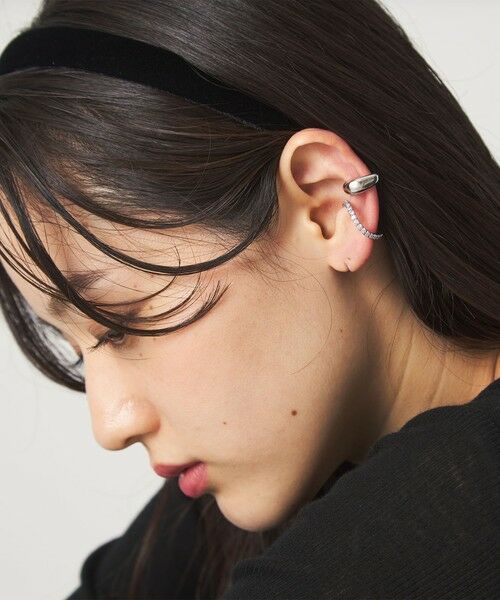 green label relaxing / グリーンレーベル リラクシング ピアス・イヤリング | 【WEB限定】2本セット イヤーカフ（キュービックジルコニア） / イヤカフ | 詳細7