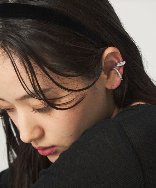 green label relaxing / グリーンレーベル リラクシング ピアス・イヤリング | 【WEB限定】2本セット イヤーカフ（キュービックジルコニア） / イヤカフ | 詳細8