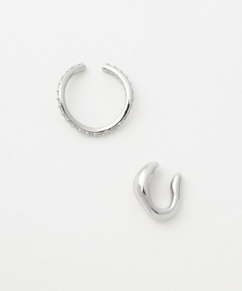 green label relaxing / グリーンレーベル リラクシング ピアス・イヤリング | 【WEB限定】2本セット イヤーカフ（キュービックジルコニア） / イヤカフ | 詳細10