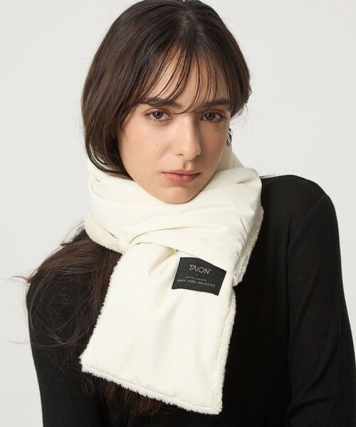 green label relaxing / グリーンレーベル リラクシング マフラー・ショール・スヌード・ストール | 【別注】＜TAION＞ダウンボア マフラー | 詳細2