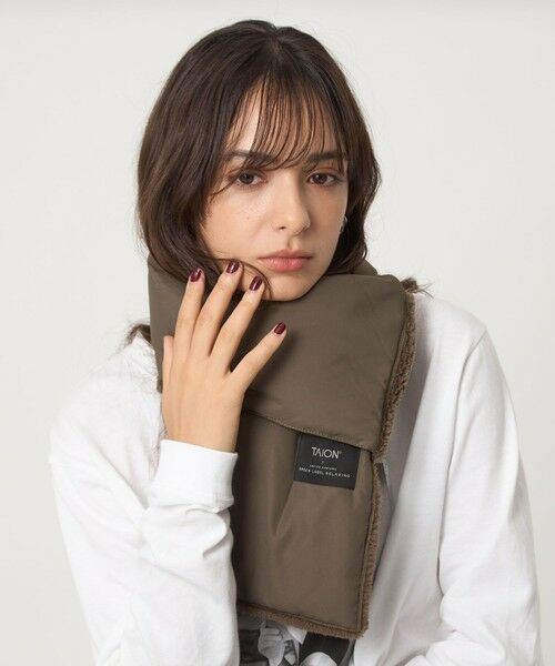 green label relaxing/グリーンレーベル リラクシング 【別注】<TAION>ダウンボア マフラー MOCA FREE green label relaxing/グリーンレーベル リラクシング 【別注】<TAION>ダウンボア マフラー MOCA FREE