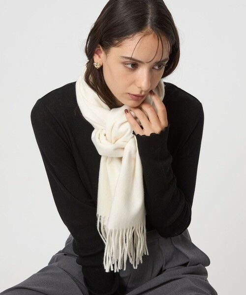 green label relaxing / グリーンレーベル リラクシング マフラー・ショール・スヌード・ストール | ウール 無地 マフラー / ストール | 詳細1