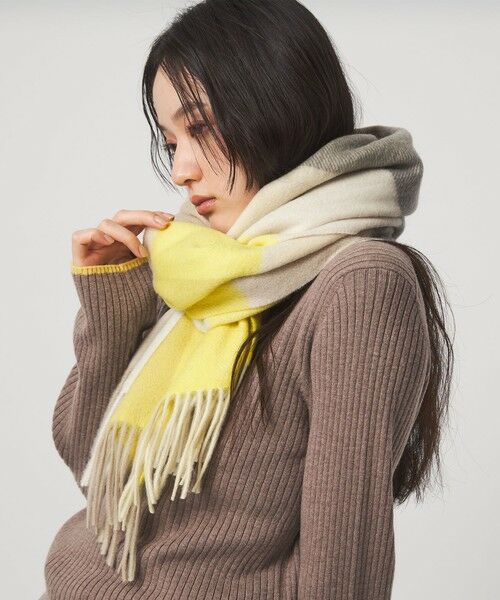 green label relaxing / グリーンレーベル リラクシング マフラー・ショール・スヌード・ストール | ウール 柄 ストール | 詳細1